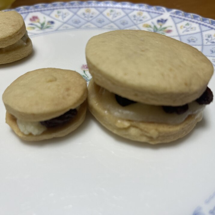 ラム酒無しのレーズンバターサンド